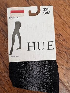 HUE Black Gravel Tights with Sparkle